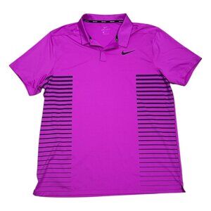 NIKE GOLF Dri-Fit Lightweight Breathable Pink Polo Tee Shirt Mens XL